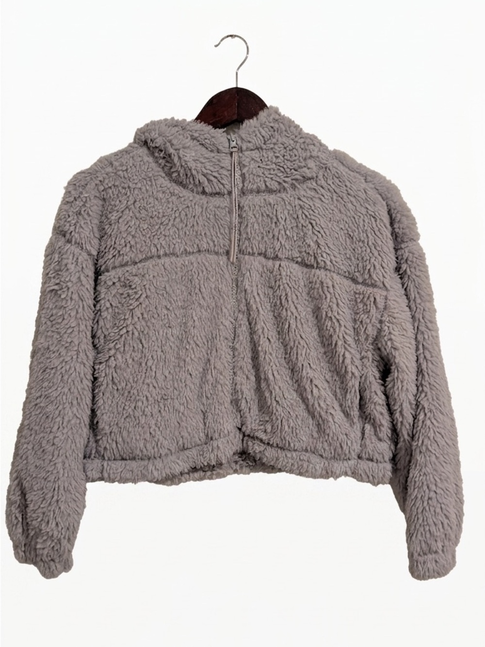 BDG Plush Fuzzy Zip Jacket